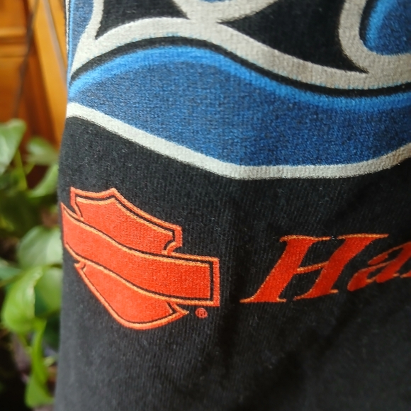 Vintage Harley-Davidson Black Biker Graphic Tee West LA , CA Size Medium - Picture 6 of 14